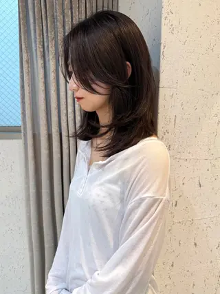 ミディアム カラー mai / linoah˚✧のヘアスタイル