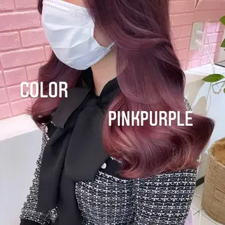 ロング カラー エクステ🩵ブリーチ 韓国ヘア🩵KAEのヘアスタイル