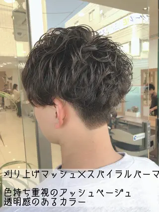 ショート パーマ ヘアアレンジ メンズ メンズパーマ特化/ メッシュ/薫/店長のヘアスタイル