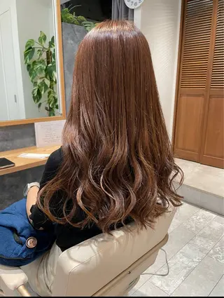 ロング カラー ⚪︎ YUNAのヘアスタイル