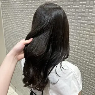 ロング カラー 柔らかい縮毛矯正 Yu🫧銀座🩶のヘアスタイル