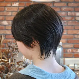 ショート デジタルパーマ🌀レ イヤー🍃かんたまるのヘアスタイル