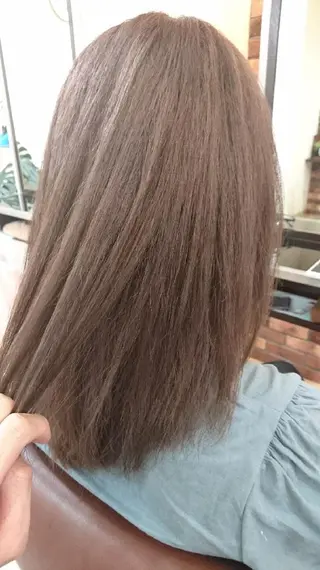 ミディアム ツヤ髪ケアカラー✨ 中谷良成のヘアスタイル