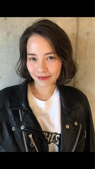 ミディアム 透明感カラー🌿ボブ ✨飛田 ケイのヘアスタイル