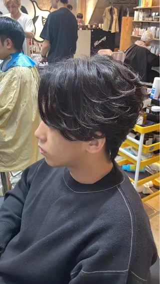 パーマ メンズ keany錦糸町 ハセベユウのヘアスタイル