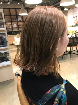ミディアム カラー 髪質改善🌟 TAKERUのヘアスタイル