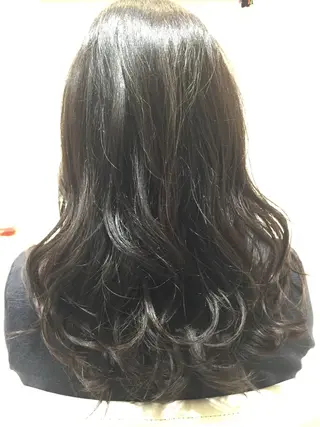 ロング カラー 桐谷 一史のヘアスタイル