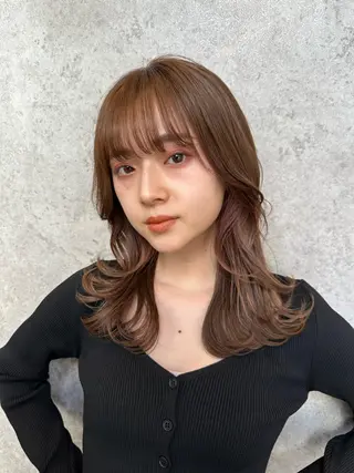 ミディアム 大人レイヤー×艶髪 小久保　春暁のヘアスタイル