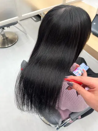 ロング 今話題の艶髪矯正 美艶カラー/FUKAのヘアスタイル