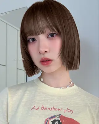 ショート おしゃれボブ/暖色 カラー🧶いろはのヘアスタイル