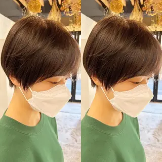 ショート カラー 骨格診断🍃ショート /ショートボブ✨岡元のヘアスタイル