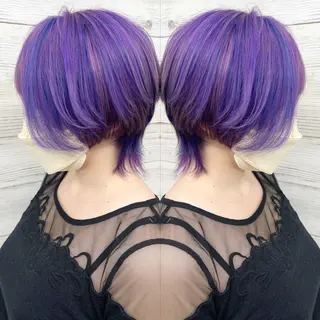ショート カラー ヘアアレンジ 枝毛カット＆髪質改善 満足NO.1岡しゃんのヘアスタイル