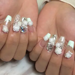 ネイル yuki❄️堺筋本町 韓国ワンホンのネイルデザイン