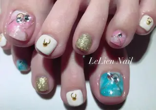 ネイル モチの良さ◉ フィルインネイル♡のネイルデザイン