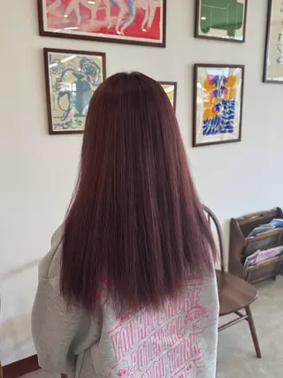 セミロング カラー 作野 凌都のヘアスタイル