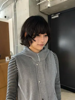 ショート カラー パーマ Nene /似合わせcolorのヘアスタイル