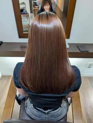 セミロング カラー 🐣‪なな Wカラーモデル募集中のヘアスタイル