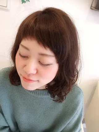 ミディアム カラー パーマ mai /Lita中央橋のヘアスタイル