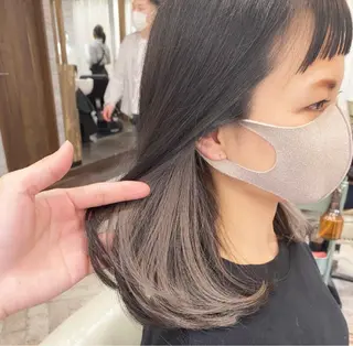ミディアム カラー Hayashi Maiのヘアスタイル