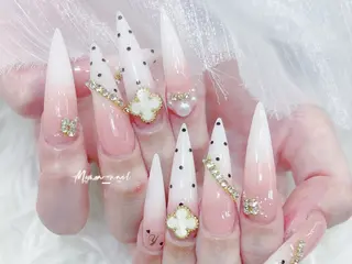 ネイル MoMoA Nail ネイル長さ出し専門店のネイルデザイン