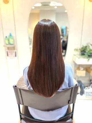 ロング カラー 菅原 渚のヘアスタイル