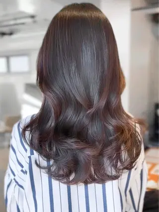 ロング カラー ヘアアレンジ 縮毛矯正特化 指名No.1shunのヘアスタイル
