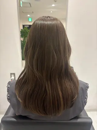 ロング カラー レイヤーカット🎀× 韓国風🇰🇷正源のヘアスタイル