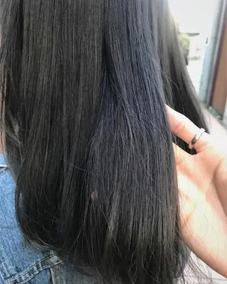 セミロング カラー パーマ ヘアアレンジ 松田 亮葉のヘアスタイル