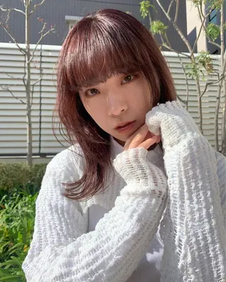 カラー MARU パーマ/レイヤーのヘアスタイル