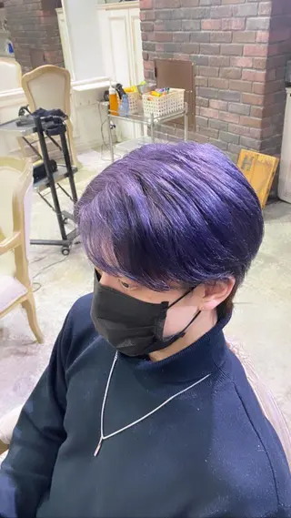 メンズ 美髪矯正 透明感 カラー⭐️ユウキのヘアスタイル