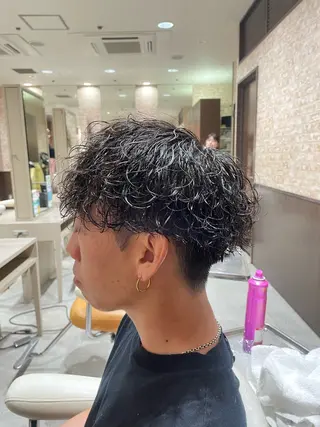 パーマ メンズ 今田理来 メンズヘア✂︎のヘアスタイル