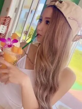 ロング ヘアアレンジ カラー エクステ¥5000 LuciAカラーのヘアスタイル