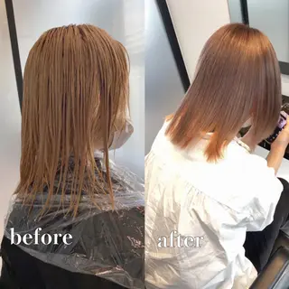 ミディアム カラー 🌈ブリーチ特化🌈 MINATOのヘアスタイル