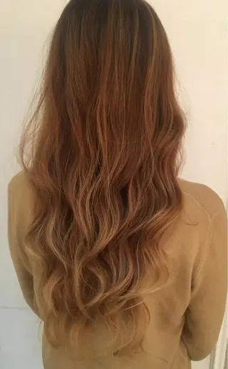 ロング カラー 長谷川 香織のヘアスタイル