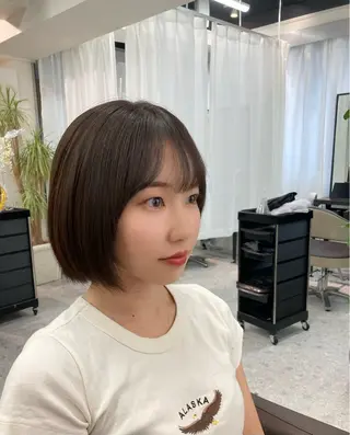 ミディアム 可愛い顔周りカット お任せください✨中川のヘアスタイル