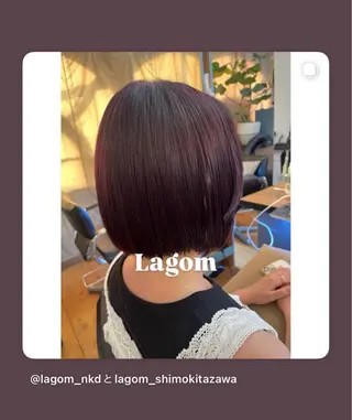 ショート カラー Lagom なかだのヘアスタイル