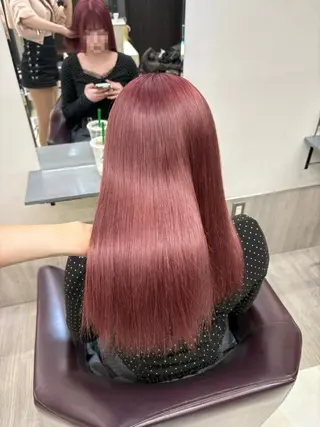 ロング カラー noa 寒色系カラーブリーチのヘアスタイル