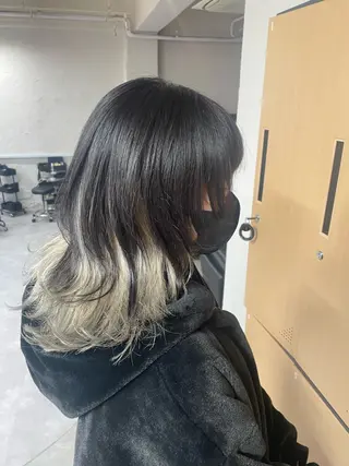 ミディアム tokute 中野真咲🐺のヘアスタイル