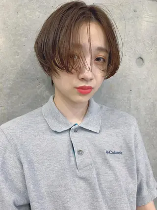 ショート ボブパーマコテ巻き風 パーマNo1深江秀平のヘアスタイル