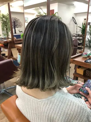 ミディアム 【清瀬】パサツキ 広がり改善川合剛史のヘアスタイル