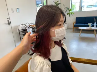 ミディアム yunica Momokaのヘアスタイル