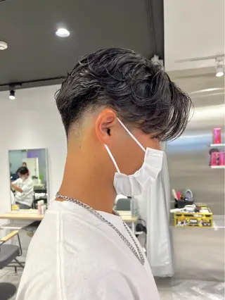 ショート パーマ メンズ フェザーショート⚡️ REONのヘアスタイル