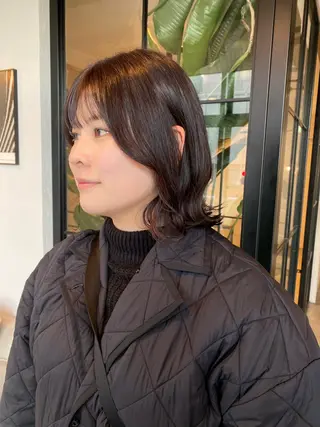 ミディアム カラー LUVISM新潟🎀 透明感カラー/ミユのヘアスタイル