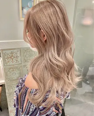 ロング カラー Airi/ブリーチ なし艶カラー♡のヘアスタイル