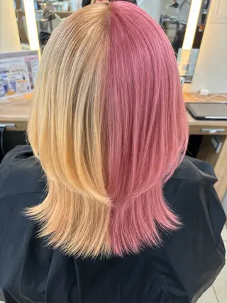 ミディアム 暖色系カラー モデル募集中/souのヘアスタイル