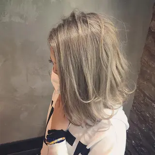 ミディアム カラー パーマ 髪質改善 Daisukiのヘアスタイル