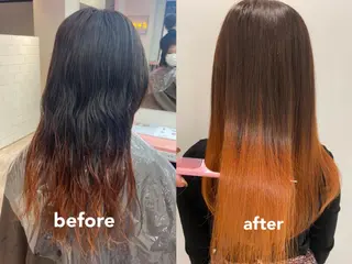 ロング カラー ヘアアレンジ 天神レイヤーカット No.1💖マユカのヘアスタイル