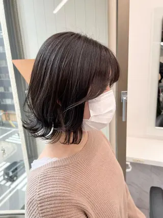 ショート カラー パーマ ヘアアレンジ メンズ キッズ ネイル マツエク・マツパ 上品＆韓国風 🥀海心🥀のヘアスタイル