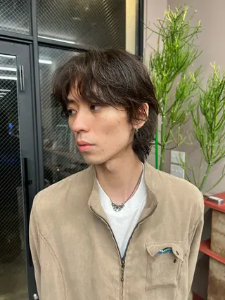 ミディアム パーマ メンズ 小笠原悠斗 /メンズヘアのヘアスタイル