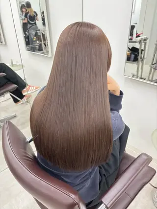 セミロング カラー 渋谷|透明感カラー 🫧🤍|rinaのヘアスタイル